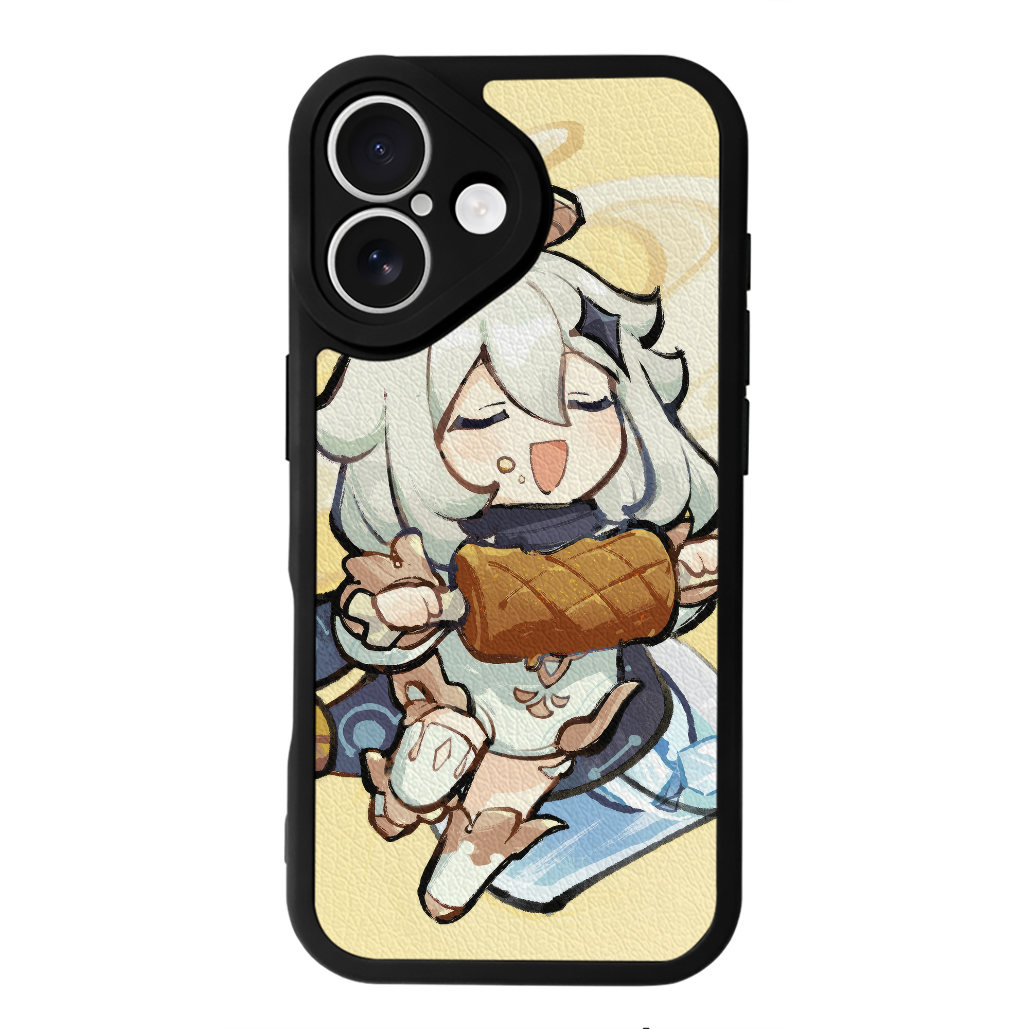 げんし神 genshin 【iPhone 16シリーズ対応】シリコンスマホケース（レザー調） 材質：シリコン
